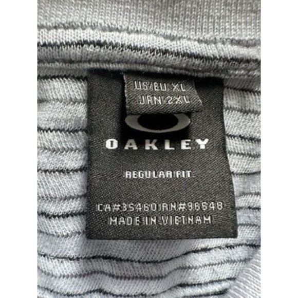 OAKLEY Men’s DEBRIS STRIPE Short Sleeve Short Pull Over Size XL Arctic Ice - Picture 5 of 11